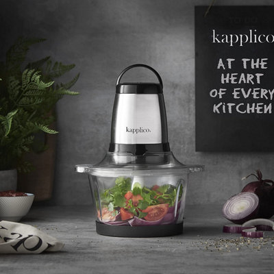 Compact Kitchen Blender MisterChef Red Mini Chopper & Food Processor ...