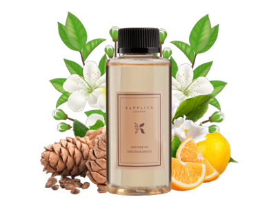 Kapplico New White Tea Diffuser Oil 200ml - Pure and Refreshing Aromatherapy Essential Oil Blend