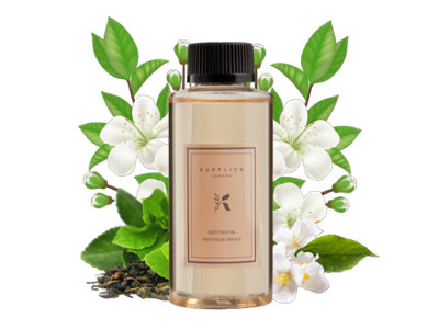 Kapplico White Tea Diffuser Oil 200ml - Pure and Soothing Aromatherapy Essential Oil Blend for Home Ambiance