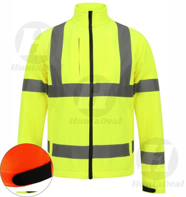 Kapton High Vis Jacket Softshell Reflective Hi Visibility Waterproof 