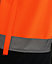 Kapton High Vis Jacket Softshell Two ToneReflective Hi Visibility Waterproof Fabric Zip Fastening Jacket, Orange, 3XL