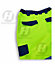 Kapton High Vis Pants Combat Jogging Fleece Bottoms Reflective Hi Visibility Sport Joggers, Yellow/Navy, XL