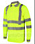 kapton High Vis Polo Shirt Long Sleeve Reflective High Visibility Anti Perspiration Soft Touch Polo, Yellow, 5XL