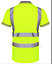 kapton High Vis Short Sleeve Polo Shirt Printed Deal Top Reflective High Visibility For Worker, Yellow, 5XL