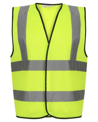 ProtectX High Visibility Reflective Safety Vest For Men Women Hi Vis Work Construction Vest With Pockets Class 2 Neon Green X Large 3 Pack