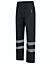 Kapton High Vis Waterproof Over Trouser High Visibility Reflectiv Safety Security Workwear, Black, XL