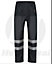 Kapton High Vis Waterproof Over Trouser High Visibility Reflectiv Safety Security Workwear, Navy, L