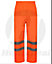 Kapton High Vis Waterproof Over Trouser High Visibility Reflectiv Safety Security Workwear, Orange, 2XL