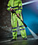 Kapton High Vis Waterproof Over Trouser High Visibility Reflectiv Safety Security Workwear, Yellow, 2XL