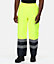 Kapton High Vis Waterproof Over Trouser Two Tone High Visibility Reflectiv Safety Security Workwear, Yellow Navy, 3XL
