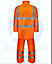 kapton High Vis Waterproof Rain Suit kapton Hi Visibility Reflective Jacket Trouser Waterproof, Orange, 4XL