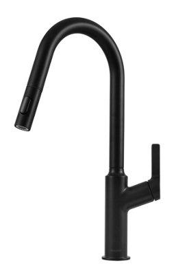 KAR20MB - Clearwater Karuma J Spout Pull Out With Twin Spray Kitchen Matt Black