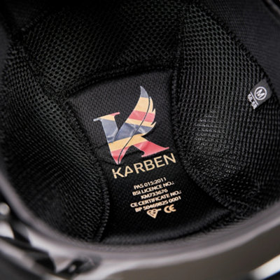 Karben Unisex Adult Stella Fixed Peak Riding Hat Black (59cm - 61cm)