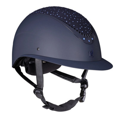 Karben Unisex Adult Viola Ellipse Fixed Peak Riding Hat Navy (52cm - 54cm)