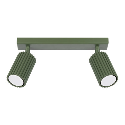 Karbon aluminum olive green 2 Lights minimalist Ceiling light