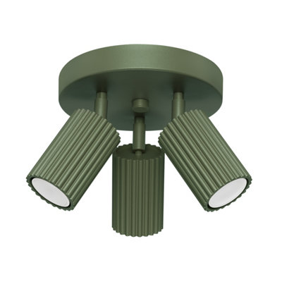 Karbon aluminum olive green 3 Lights minimalist Ceiling light