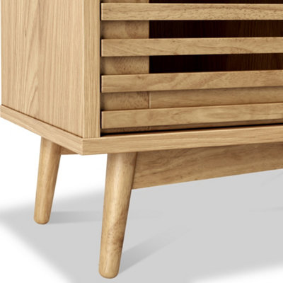 Elm Home And Garden Large Rustic Oak Wooden Tv Video Media Unit Stand 50cm High X 120cm Wide X 37cm Deep Fully Assembled
