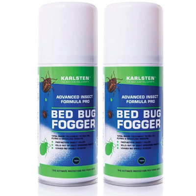 Karlsten Bed Bug Killer Spray Fogger x 2 Max Strength Bed Bug & Nymph One Shot Destroyer