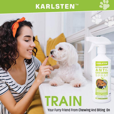 Karlsten Best Chew stopper High Strength Anti Chew Bitter Apple Spray Deterrent for Dogs Puppies Most Powerful DIY at B Q