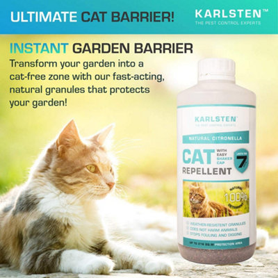 Karlsten Cat Repellent Anti Fouling Granules Natural Humane Cat Deterrent Citronella DIY at B Q