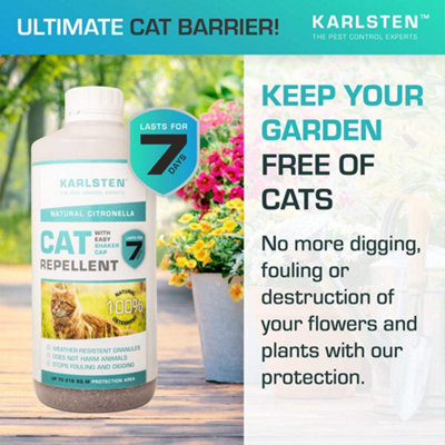 Karlsten Cat Repellent Anti Fouling Granules Natural Humane Cat Deterrent Citronella