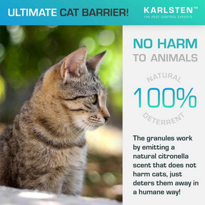 Karlsten Cat Repellent Anti Fouling Granules Natural Humane Cat Deterrent Citronella