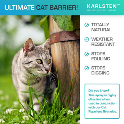 Karlsten Cat Repellent Anti Fouling spray , Natural Humane Cat Deterrent  Citronella 500 ML