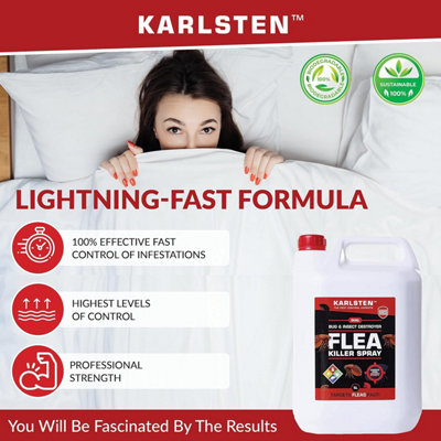 Karlsten Flea Killer Fast Acting Elimination of Fleas Kills on Contact Formulated for Use On Fleas