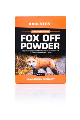 Karlsten Fox Deterrent High Strength Powder 2 x 50 G Anti Fouling & Digging Repellent For Garden Protection Makes 18 Litres