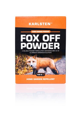 Karlsten Fox Deterrent High Strength Powder 2 x 50 G Anti Fouling & Digging Repellent For Garden Protection Makes 18 Litres