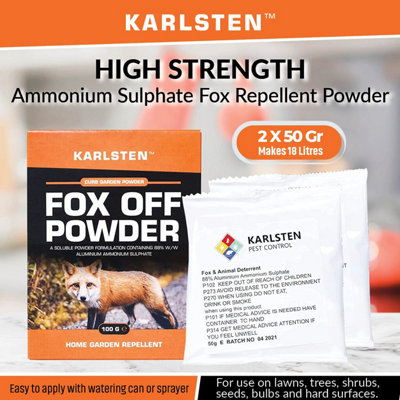 Karlsten Fox Deterrent High Strength Powder 2 x 50 G Anti Fouling ...