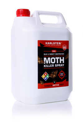 Karlsten Moth Killer Fast Eradicatio n of carpet Moth and Clothes moths 5 Litre