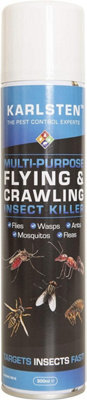 karlsten Multi Insect Killer 300 ML Kills All Insects Including Spiders, wasps, Fleas Flying & all Crawling Insects