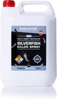 Karlsten Silverfish Killer Fast Effective Quality Silverfish Killer 5 Litre Non staining