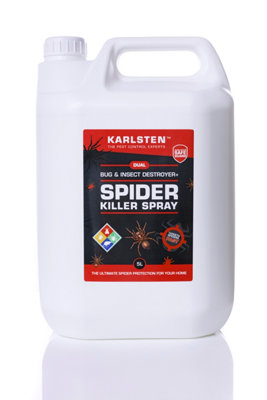 Karlsten Spider Killer 5 Litre  Fast and Effective Spider Killer  Lasts 6 Weeks On Surfaces  Kills All Types of Spiders  Ideal