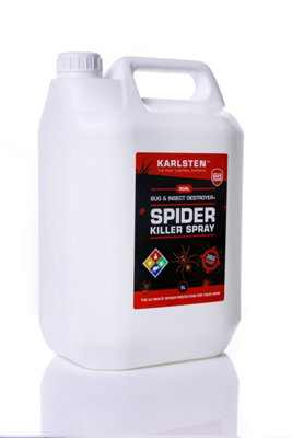 Karlsten Spider Killer 5 Litre  Fast and Effective Spider Killer  Lasts 6 Weeks On Surfaces  Kills All Types of Spiders  Ideal