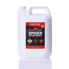 Karlsten Spider Killer 5 Litre  Fast and Effective Spider Killer  Lasts 6 Weeks On Surfaces  Kills All Types of Spiders