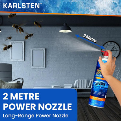 Karlsten Wasp & Hornet Freeze Spray 600ml - Wasp Nest Killer