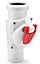 Karmat White Vertical Backwater Valve Anti Flood Protection Device 50mm Diameter