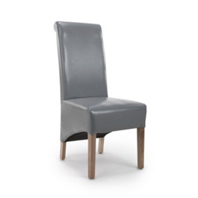 Karren RolLisbon ded Leather Grey Chair