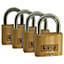Kasp Security Premium 40mm Brass Padlock - Pack of 4