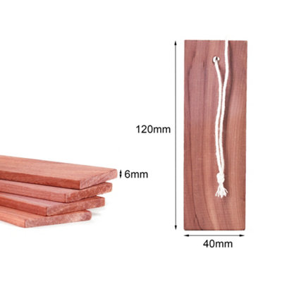 Katcha Natural Cedar Blocks with String - Pack of 10