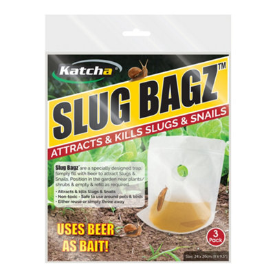 Katcha Reusable Poison Free Slug Bagz 6pk