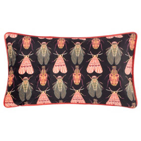 Kate Merritt Bugs Abstract Piped Feather Filled Cushion