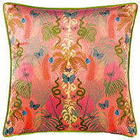 Kate Merritt Exotic Canopy Tropical Piped Polyester Filled Cushion