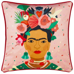 Kate Merritt Frida Abstract Piped Polyester Filled Cushion