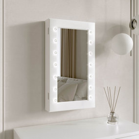 Katie White LED Mirrored Jewellery Cabinet