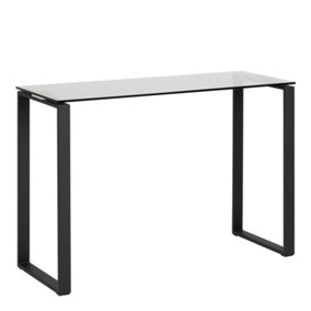 Katrine Console Table with Smoked Glass Top