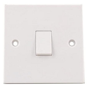 KAV 1 Gang 6 Amp Single 2 Way Wall Switch - Reliable and Secure Connection for Your Electrical Circuits, Home, Office, Workshop
