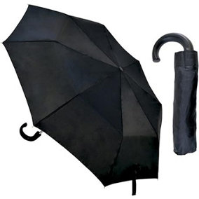 KAV 21" Men's Manual Supermini Umbrella - Compact, Stylish, Automatic Folding Lightweight Portable Umbrella